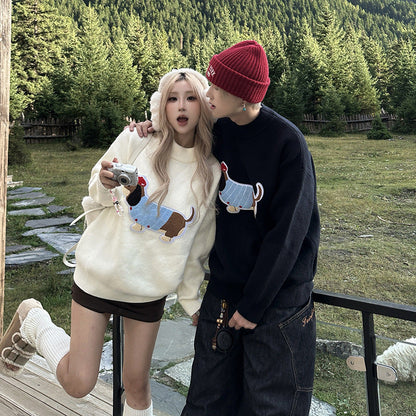 High-end Knit Sweater Relaxed-fit Pullover