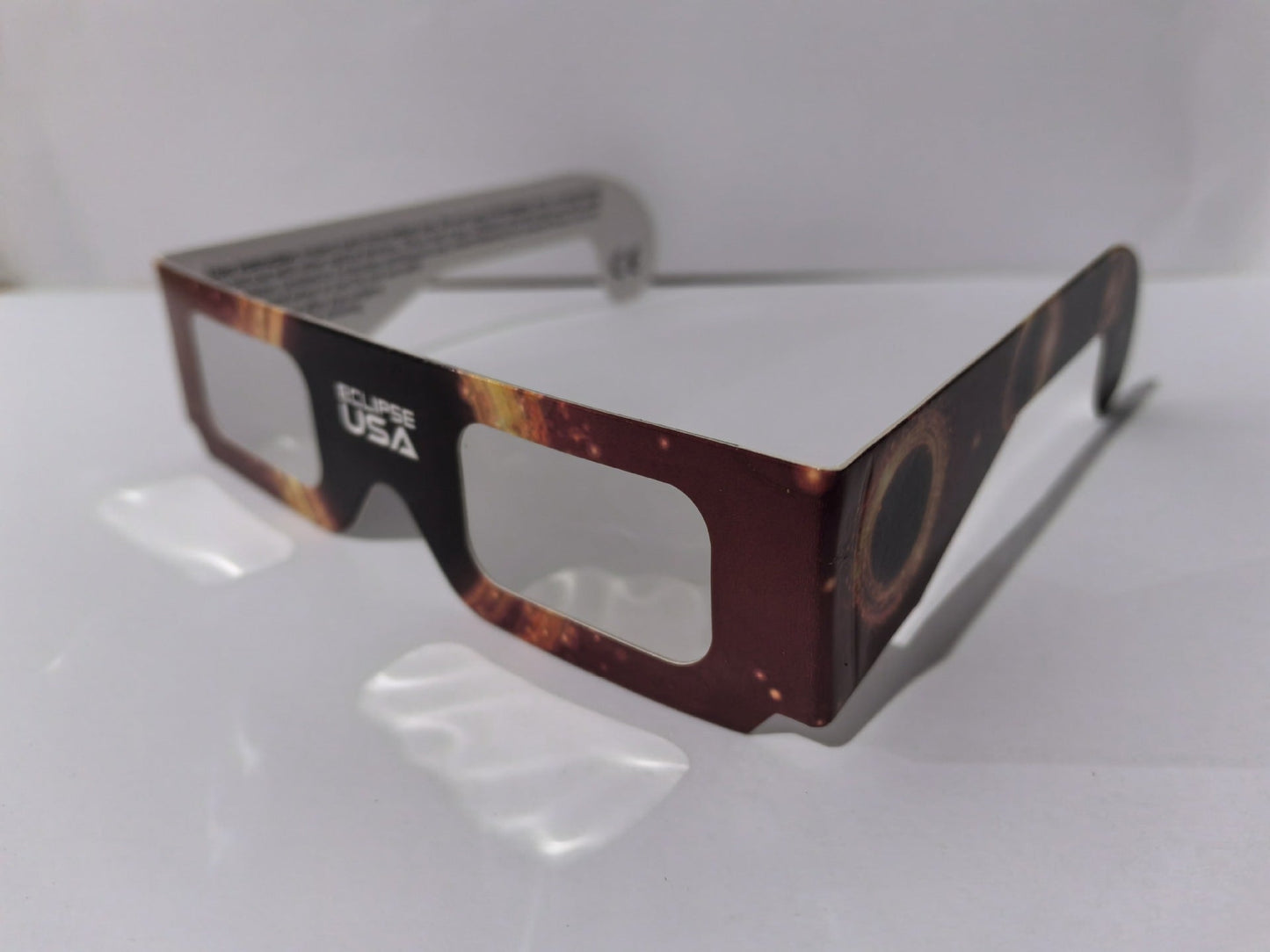 Paper-based Color-printed Frame, Silver-coated Lens Solar Eclipse Glasses