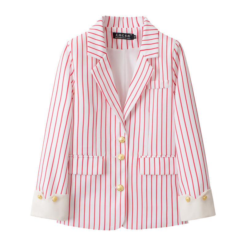 Sophisticated Designer-style Blue Blazer For Women Casual Wear