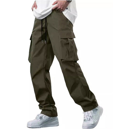 Men's Leisure Cargo Drawstring Pants