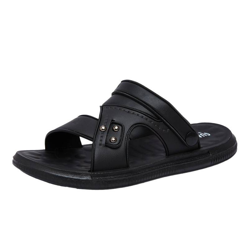 Mens Sandals Leather Platform Design Dual-purpose For Beach And Outdoor Wear