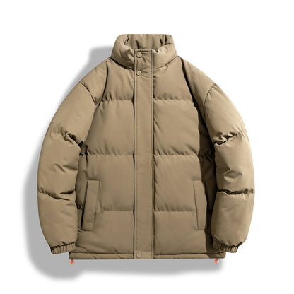 Solid-color Womens Windproof And Warm Jacket