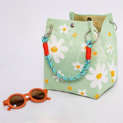 Knitted Tote Bag Commuter-friendly Handbag Simple Style