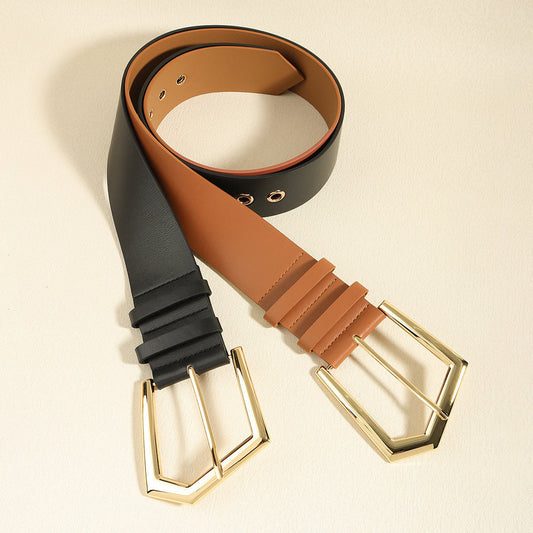 Elastic Black Metal Belt for Fashion Embellishment