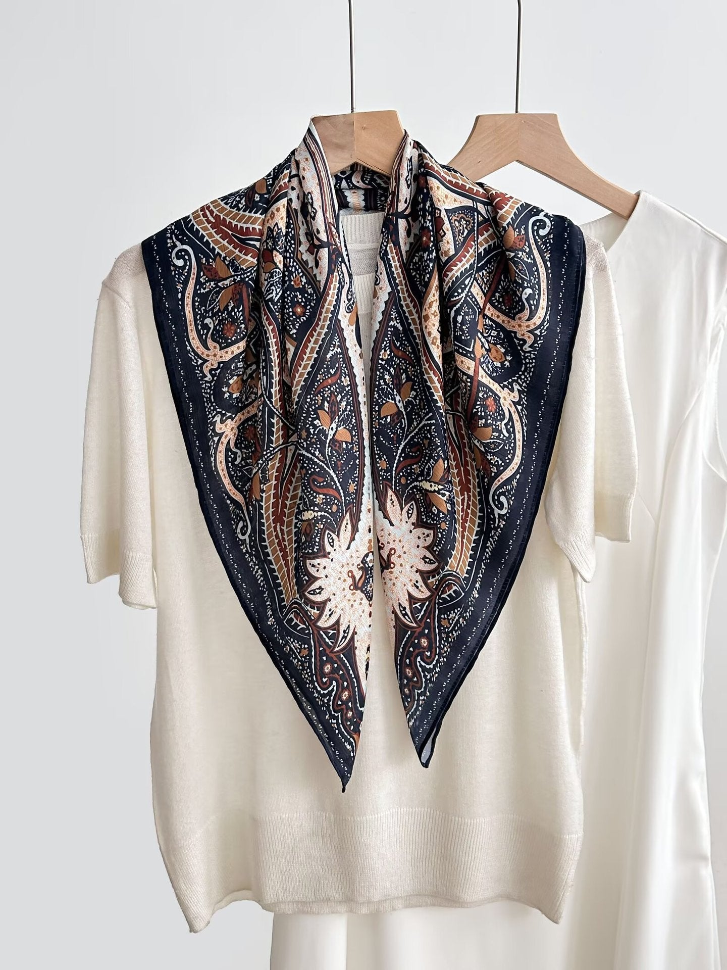 New Breathable Versatile Silk Chiffon Scarf For Women, Also Usable As A Shawl