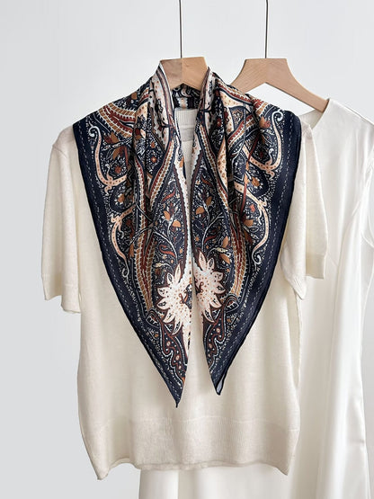 New Breathable Versatile Silk Chiffon Scarf For Women, Also Usable As A Shawl