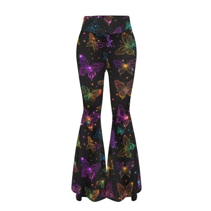 Leopard-print Hip-lifting Tight Leggings Straight-leg Bootcut Pants