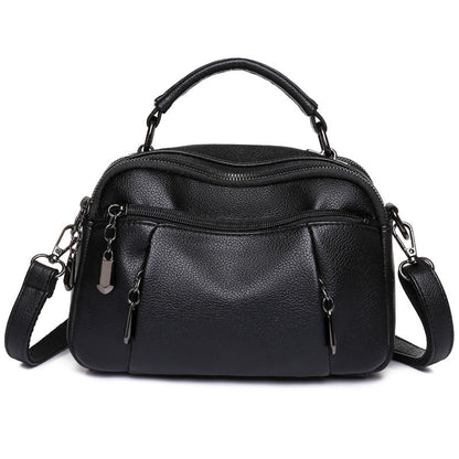 Multi-layered PU Handbag Tote And Crossbody Small Square Bag