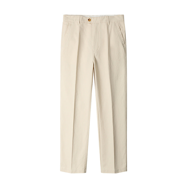 Spring And Autumn Slim-Fit High-End Trousers Commuter Long Pants