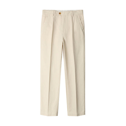 Spring And Autumn Slim-Fit High-End Trousers Commuter Long Pants