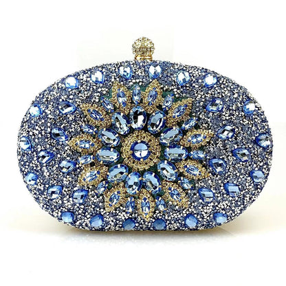 European And American Womens Evening Clutch Diamond-embellished Bag