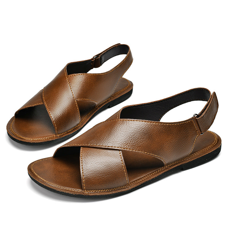 Men's Outdoor Beach Casual Sandals - Lightweight Summer Slip-On Footwear for Walking and Vacation