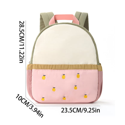 Children's Color-Block Mini Travel Backpack For Babies And Toddlers