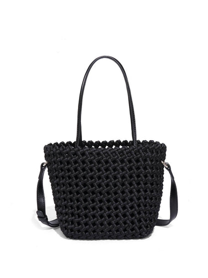 Summer New Style Woven Vegetable Basket Fashionable Elegant Handbag Fashionable Texture Design All-match Shoulder Crossbody Bag For Women