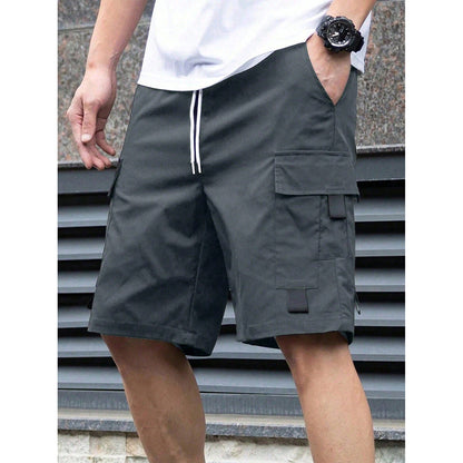 Mens Loose-Fit Cargo Casual Shorts