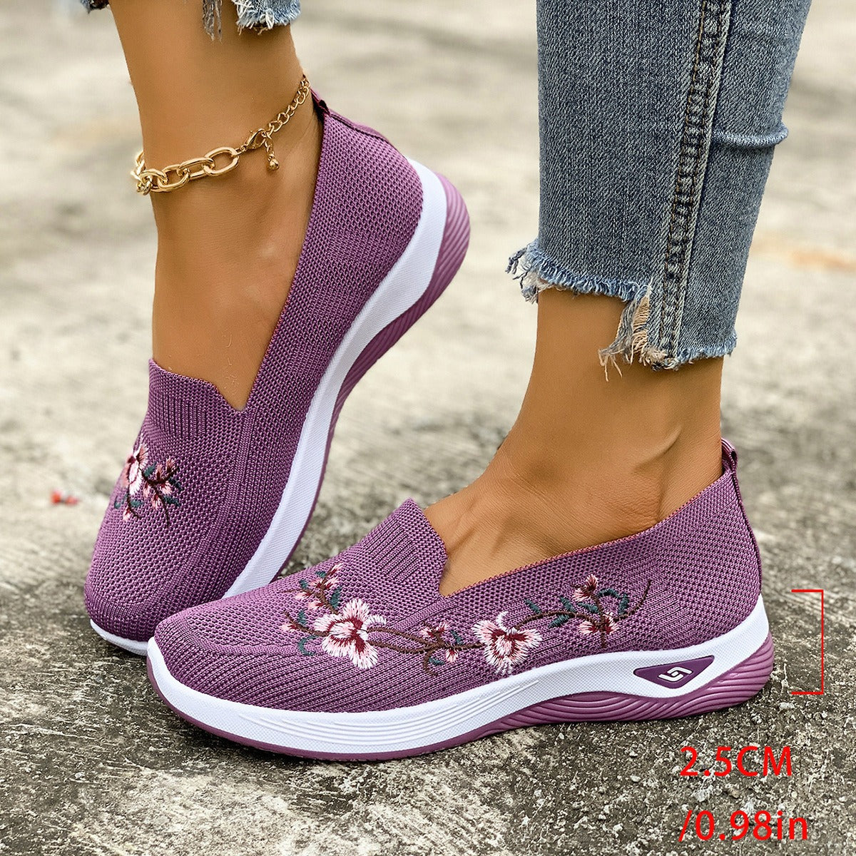 Womens Summer Mesh Shoes With Flat Soles Breathable And Non-Slip