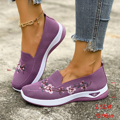 Womens Summer Mesh Shoes With Flat Soles Breathable And Non-Slip