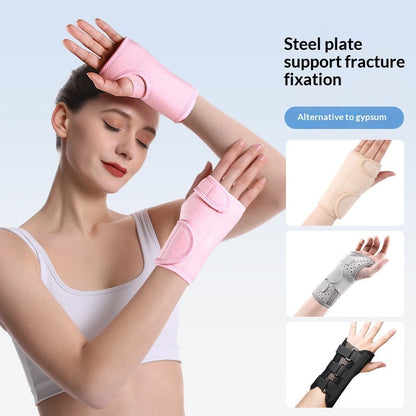 Steel-plate Supported Adjustable Breathable Mesh Wrist Brace For Sports And Sprains