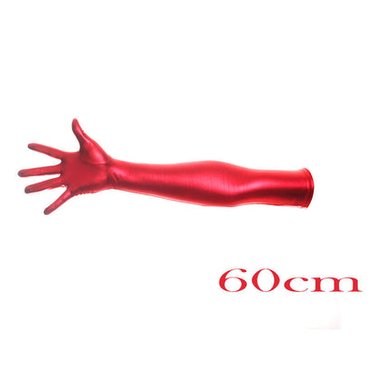 High-gloss Gold Foil Stamping And Elbow-length Costume Gloves