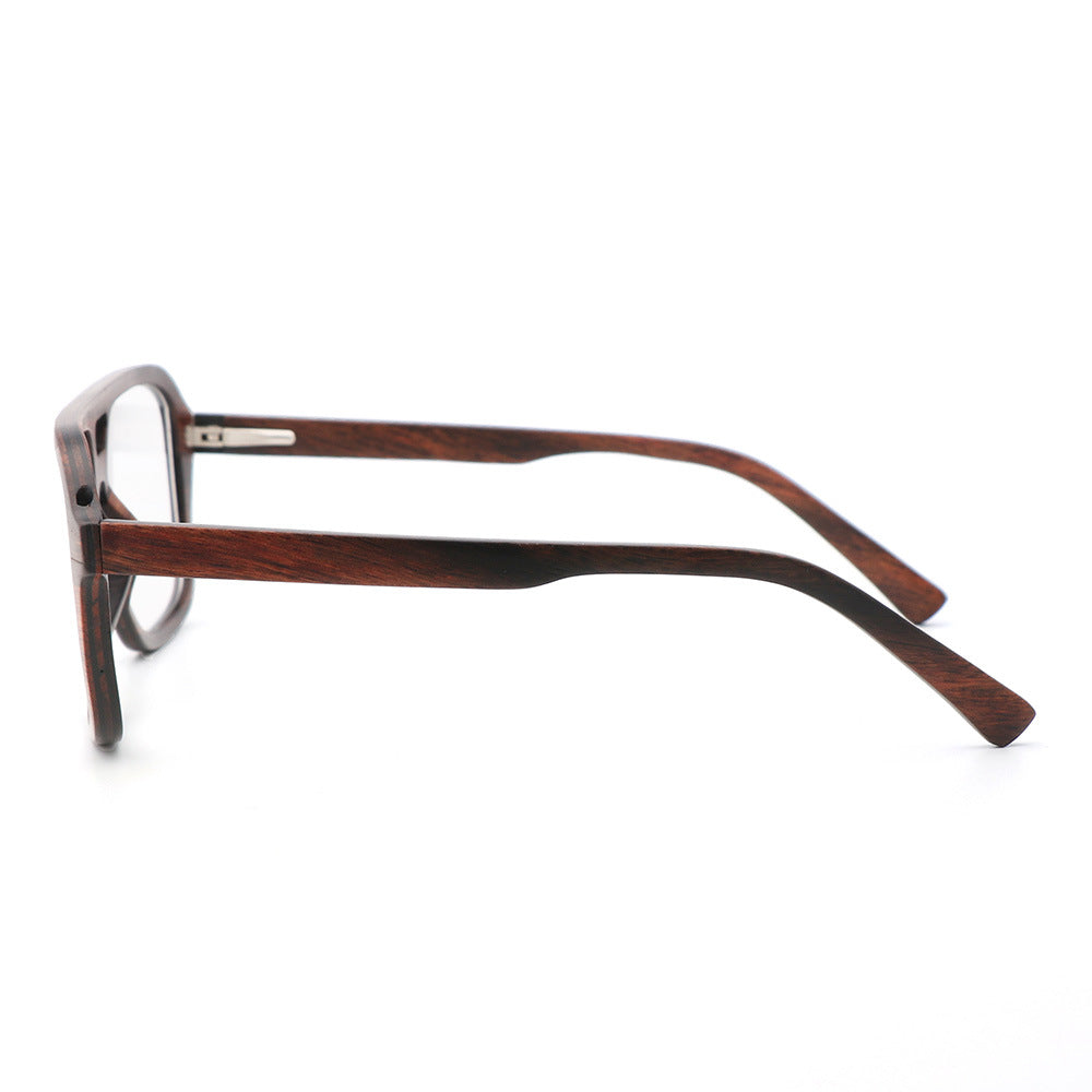 Bamboo-laminated Eyeglasses Fashionable Frame