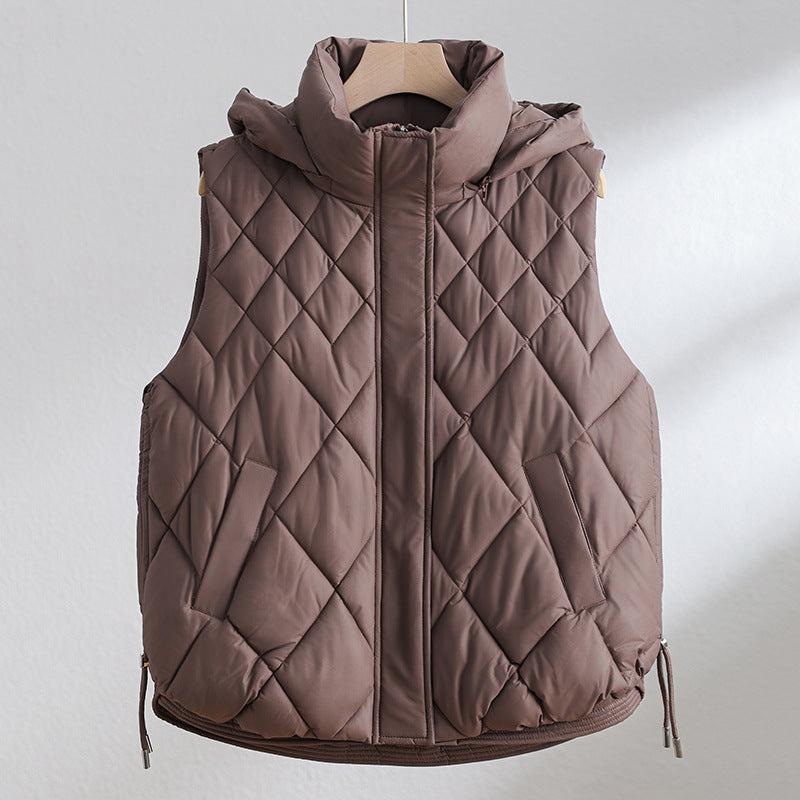 Korean-style Cropped Vest Jacket For Women