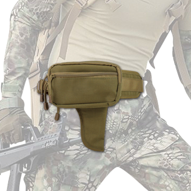 Outdoor Tactical Waist Pouch With Hidden Holster Multi-Functional Expandable Storage Bag