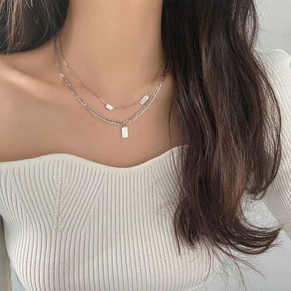 Double Layer Stacked Necklace
