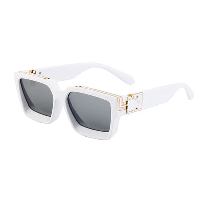 Millionaire Same Style Sunglasses For Men, Fashionable Internet Celebrity Sunglasses For Women, High-End Glasses, Square Frame Sunglasses, Cross-Border