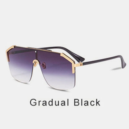 New Year's New Large-Frame Sunglasses For Women, The Same Style As European And American Internet Celebrities, Versatile Sunglasses For Women, Trendy Outdoor Sunglasses