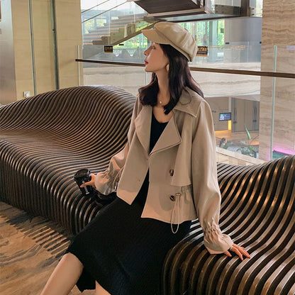 Women's Waist-cinching Elegant Trench Coat