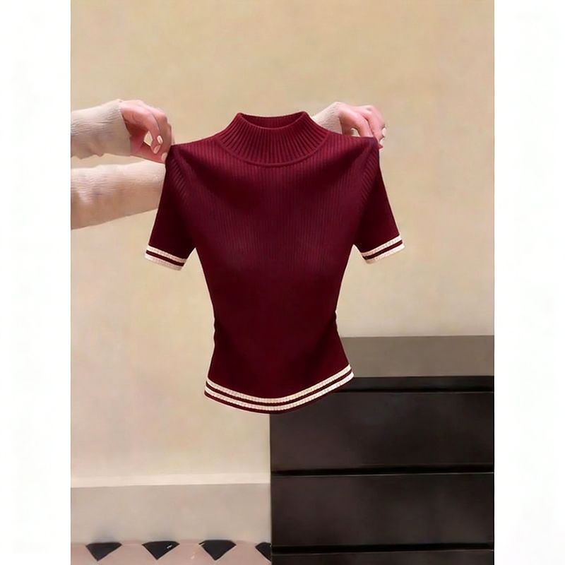 Women's Simple New Slim-fit Figure-flattering Short-sleeved Style