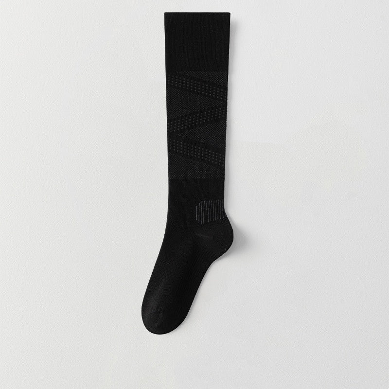 Ultra-thin Lightly Compressive Breathable Calf-length Athletic Socks