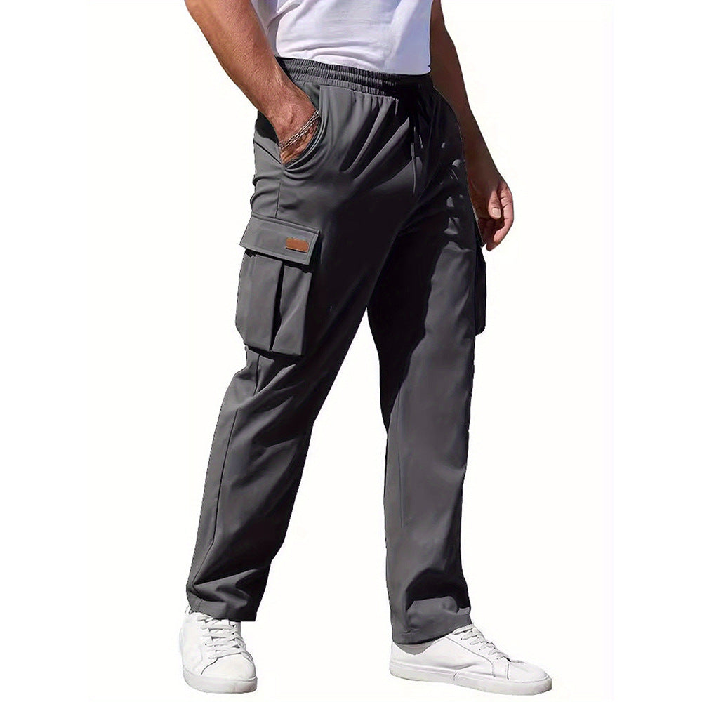 Men's Leisure Cargo Drawstring Pants