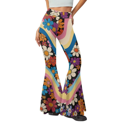 Leopard-print Hip-lifting Tight Leggings Straight-leg Bootcut Pants