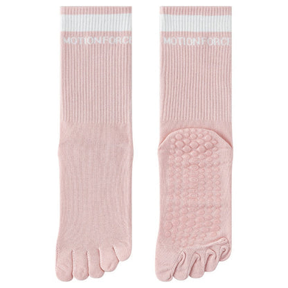 SpringSummer Five-Finger Socks For Yoga And Pilates In Bright Colors For Women