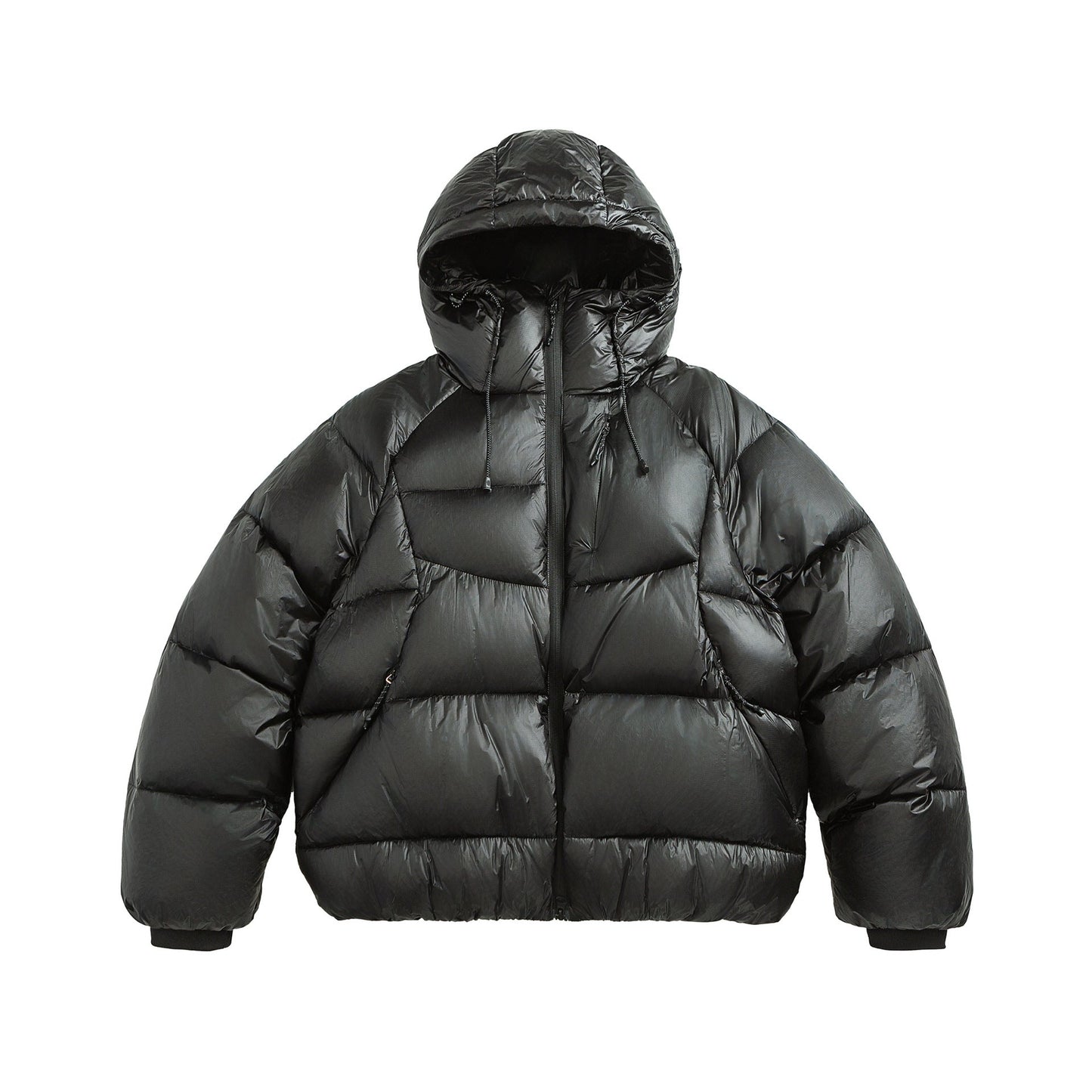 Water-repellent Quilted Hooded Insulated Down Jacket