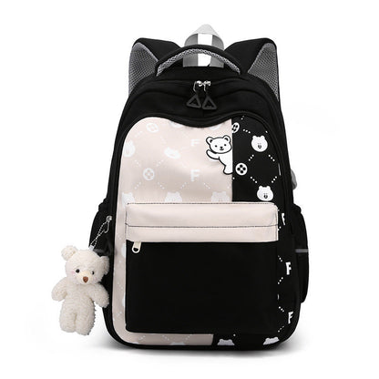 Schoolbag Lightweight And Large Capacity Elementary School Studebt Cute Bear Backpack