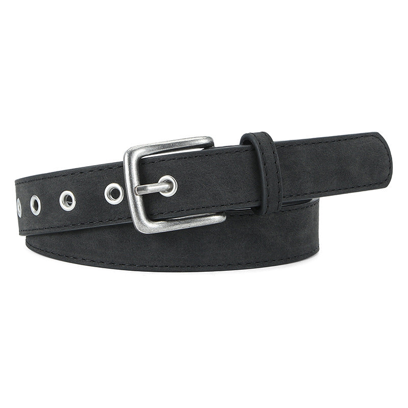 Matte-texture Wear-resistant Pin-buckle Womens Belt