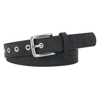 Matte-texture Wear-resistant Pin-buckle Womens Belt