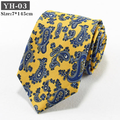 Korean-style Retro Hong Kong style Floral Casual Tie