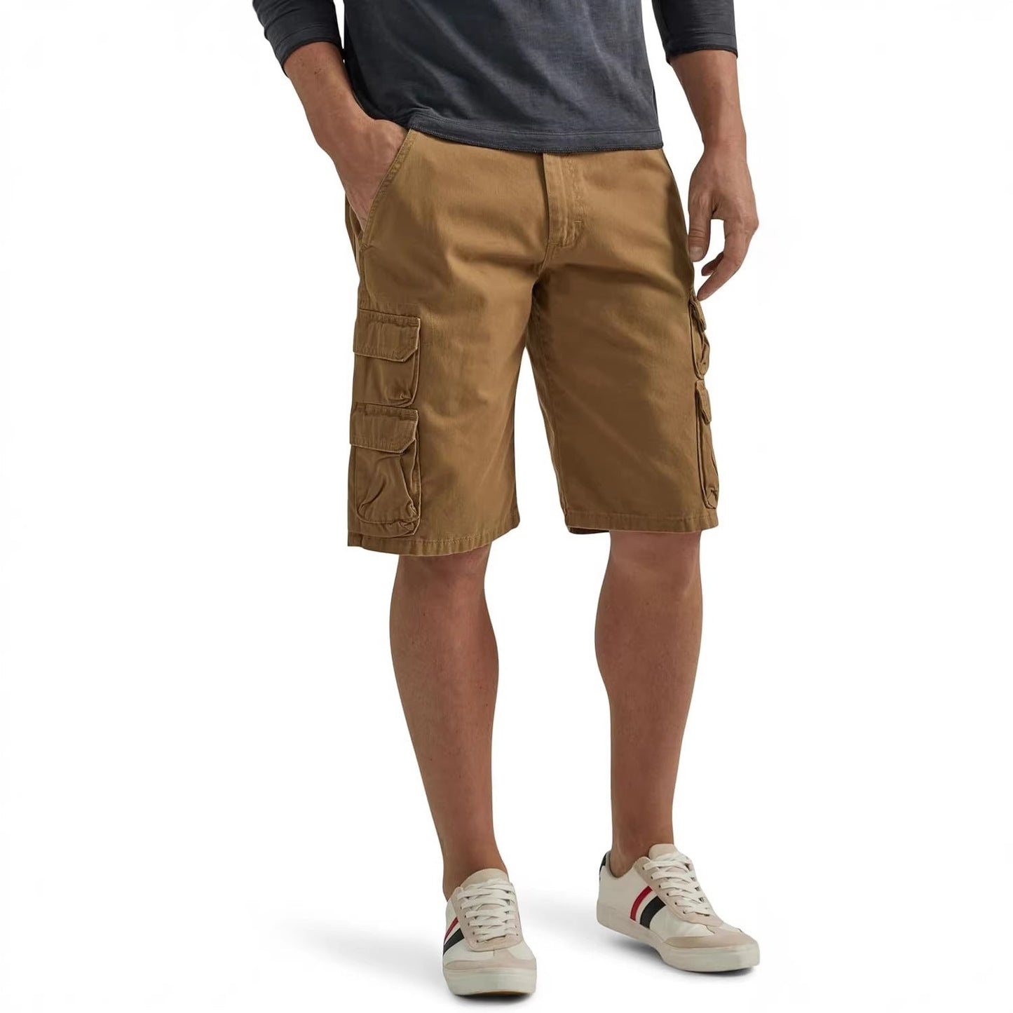 Men's Tooling Big Pocket Beach Casual Cotton Shorts