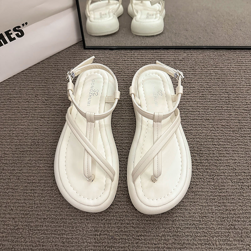 Sandals Women 2026 New Summer Outdoor Wear Fashion High End Versatile Women Shoes Comfortable For Dress Roman Shoes