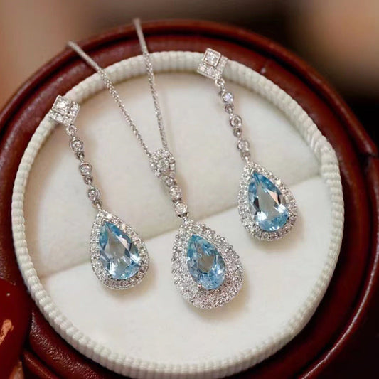 Mermaid Tears Gem Jewelry Set