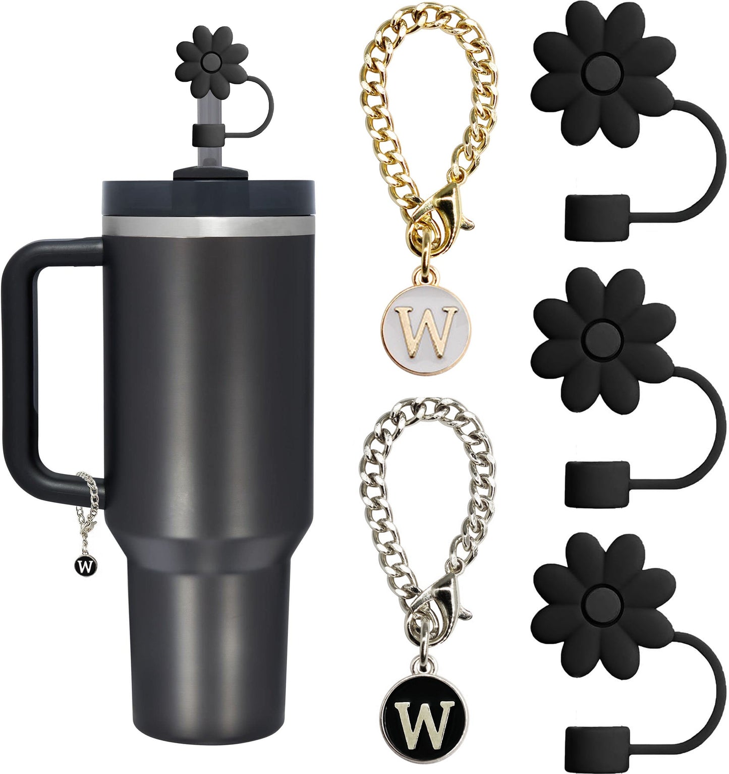 Tumbler Letter Handle Charms - 5PCS