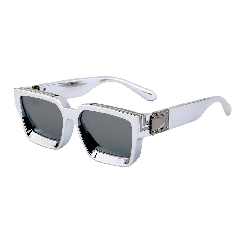Millionaire Same Style Sunglasses For Men, Fashionable Internet Celebrity Sunglasses For Women, High-End Glasses, Square Frame Sunglasses, Cross-Border