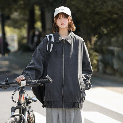Retro Washed Jacket For Men And Women