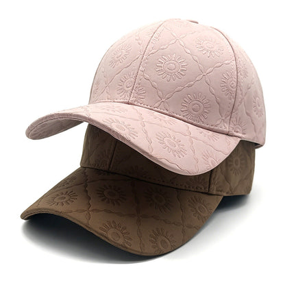 Cross-border Fashion Full-patterned Printed Checkered Baseball Cap, Korean Version, Large Brim, Hard Shell, Baseball Cap, Versatile And Casual Hat