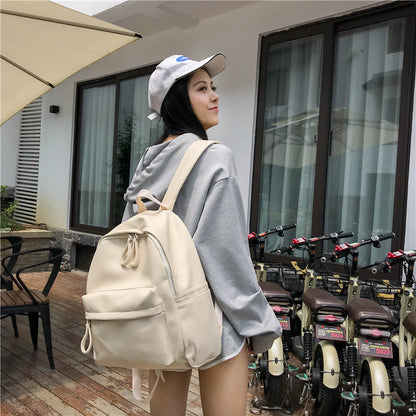 Fashion Campus Casual Pu Leather Backpack Women