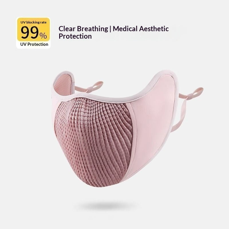 Sunscreen and Breathable 3D Stereoscopic Sunshade Riding Mask