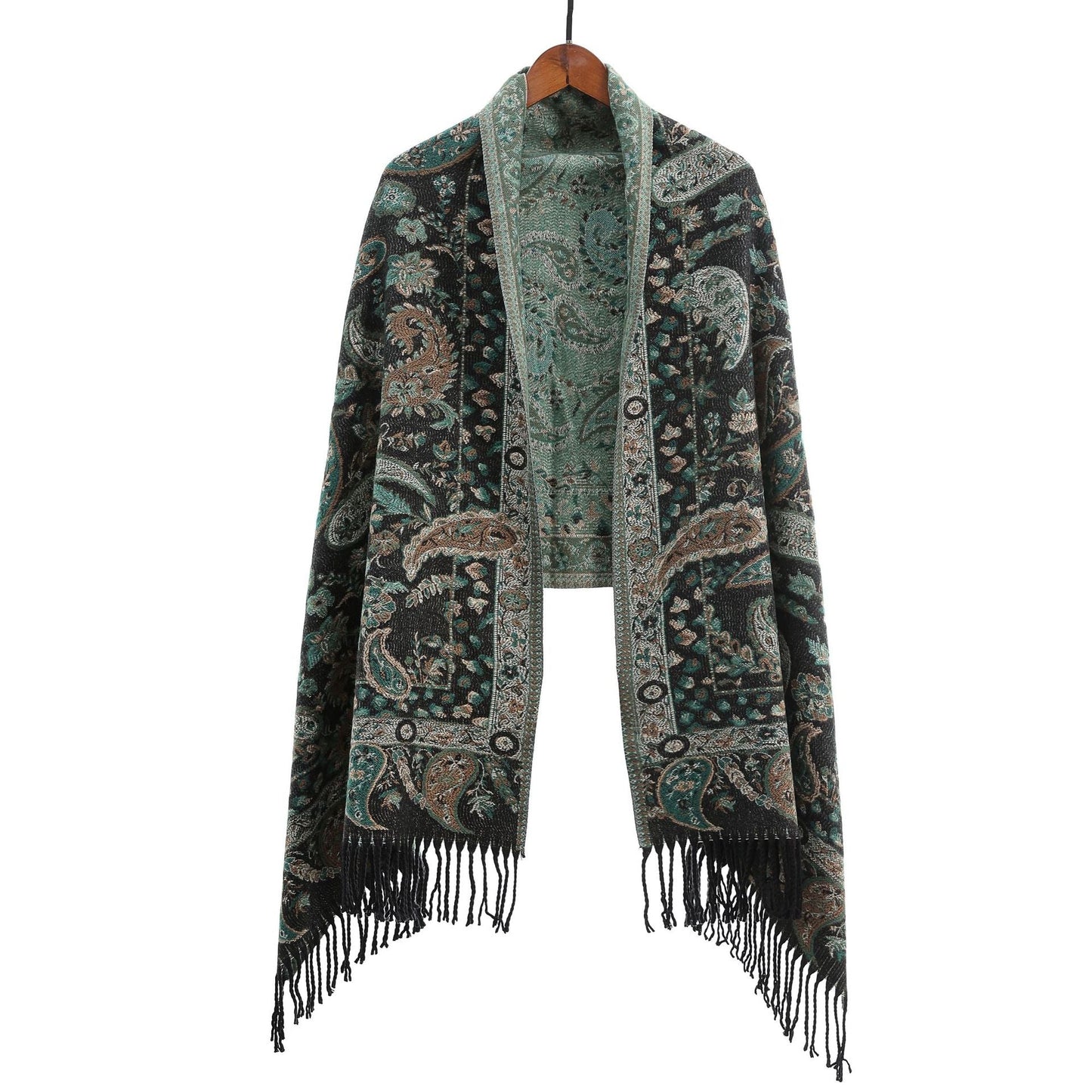 Ethnic-style Outerwear Ankeila Red Faux-cashmere Air-conditioner Shawl Scarf